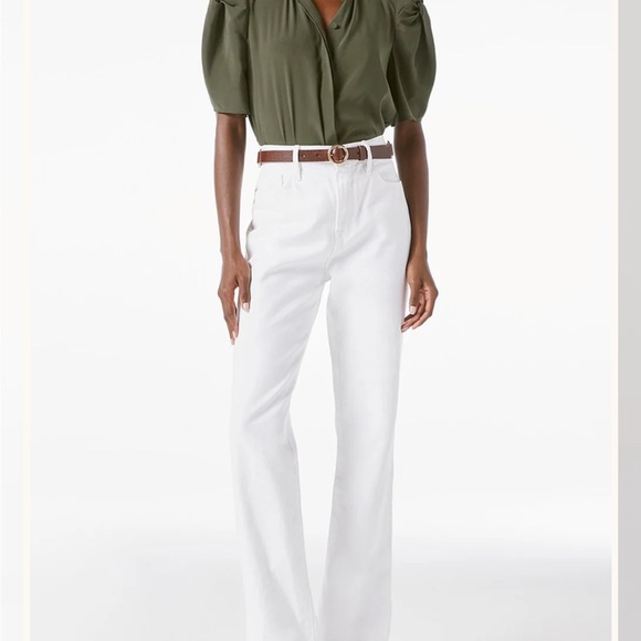 FRAME Off White Silk Blouse - Picture 6 of 8